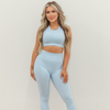 Petal Seamless Sports Bra - Bluebell