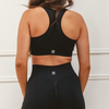 Petal Seamless Sports Bra - Black