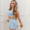 Petal Seamless Shorts - Bluebell