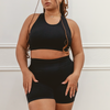Petal Seamless Shorts - Black