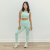 Petal Seamless Leggings - Sage Blossom