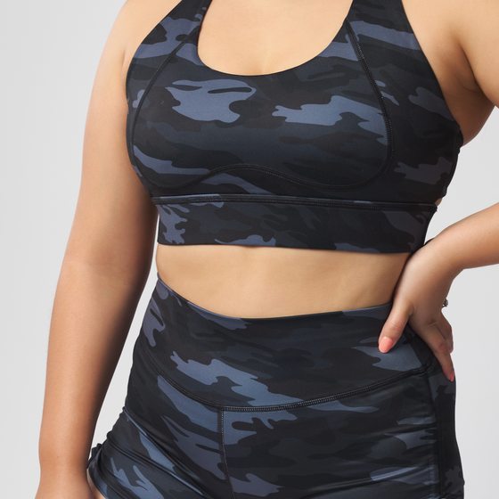 Adore II Sports Bra - Black Camo