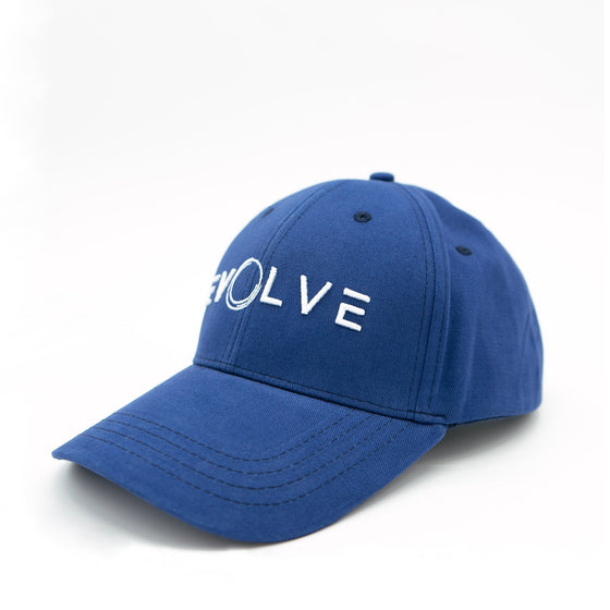 Evolve Fitted Baseball Cap - Blue/White - Live Evolutionary