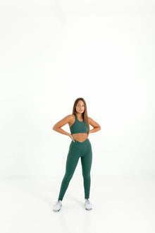  Queen Vee Leggings (Dark Green) - Live Evolutionary