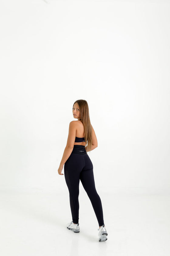 Queen Vee Leggings (Dark Blue) - Live Evolutionary